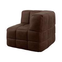 Sofá Guldi Popup com 2 Módulos Centrais e Canto Corino Café - 6