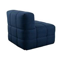 Sofá Guldi Popup com Módulo Canto Central e Puff Linho Azul - 10