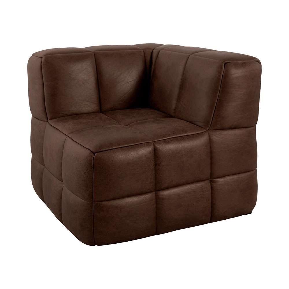 Sofá Guldi Popup com 2 Módulos Canto e 2 Centrais Corino Café - 10