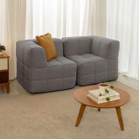 Sofá Guldi Popup com 2 Módulos Canto Linho Cinza - 1