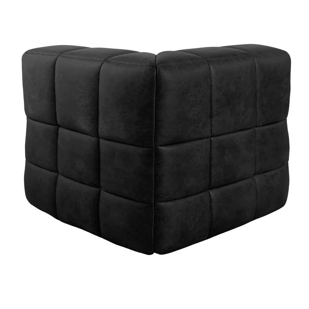 Sofá Guldi Popup com 2 Módulos Canto e 2 Centrais Corino Preto - 5