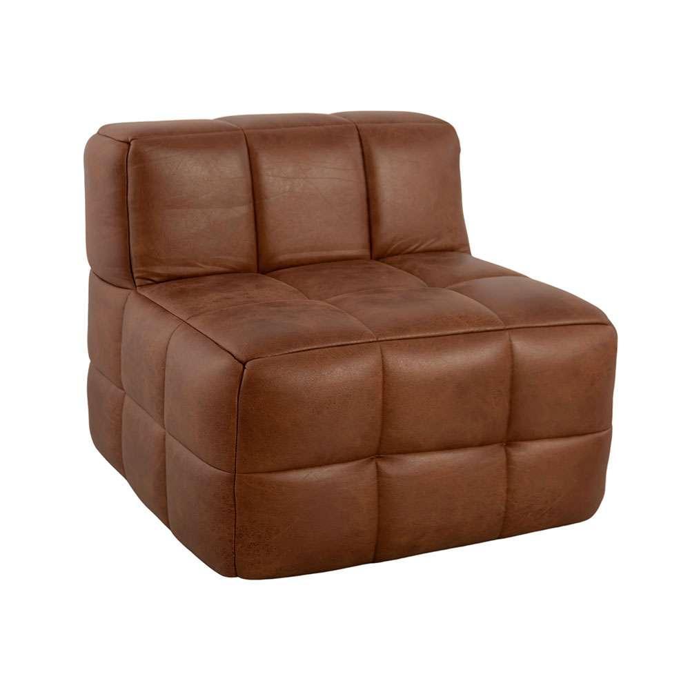 Sofá Guldi Popup com 2 Módulos Canto e 2 Centrais Corino Caramelo - 7