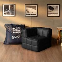 Sofá Guldi Popup com 2 Módulos Canto Corino Preto - 2