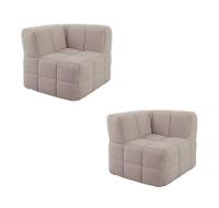 Sofá Guldi Popup com 2 Módulos Canto Linho Cru