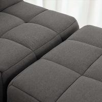 Sofá Guldi Popup com 2 Módulos Canto Linho Grafite - 9