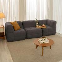 Sofá Guldi Popup com 2 Módulos Canto e Central Linho Grafite - 1