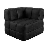 Sofá Guldi Popup com 2 Módulos Canto e Central Corino Preto - 6