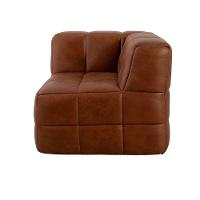 Sofá Guldi Popup com 2 Módulos Canto e Central Corino Caramelo - 5