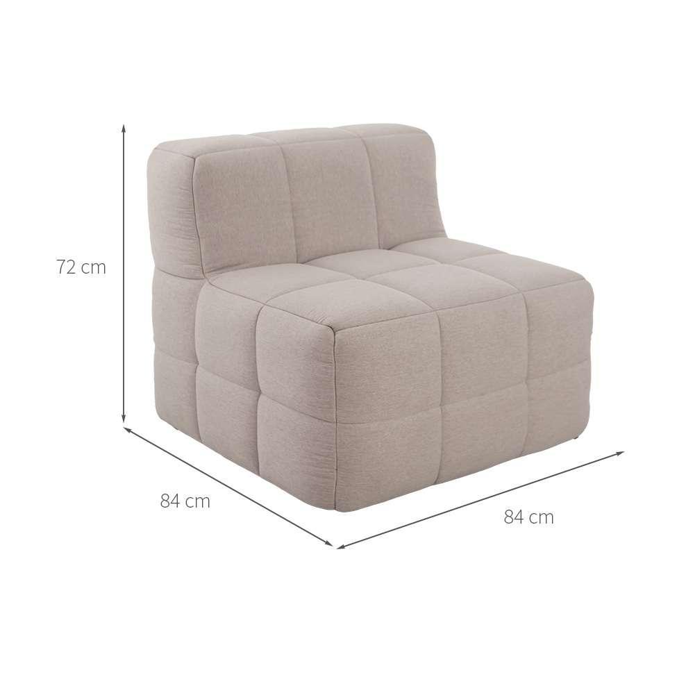 Sofá Guldi Popup com 2 Módulos Centrais Linho Cru - 3