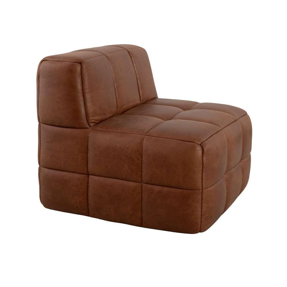 Sofá Guldi Popup com 2 Módulos Centrais Corino Caramelo - 8