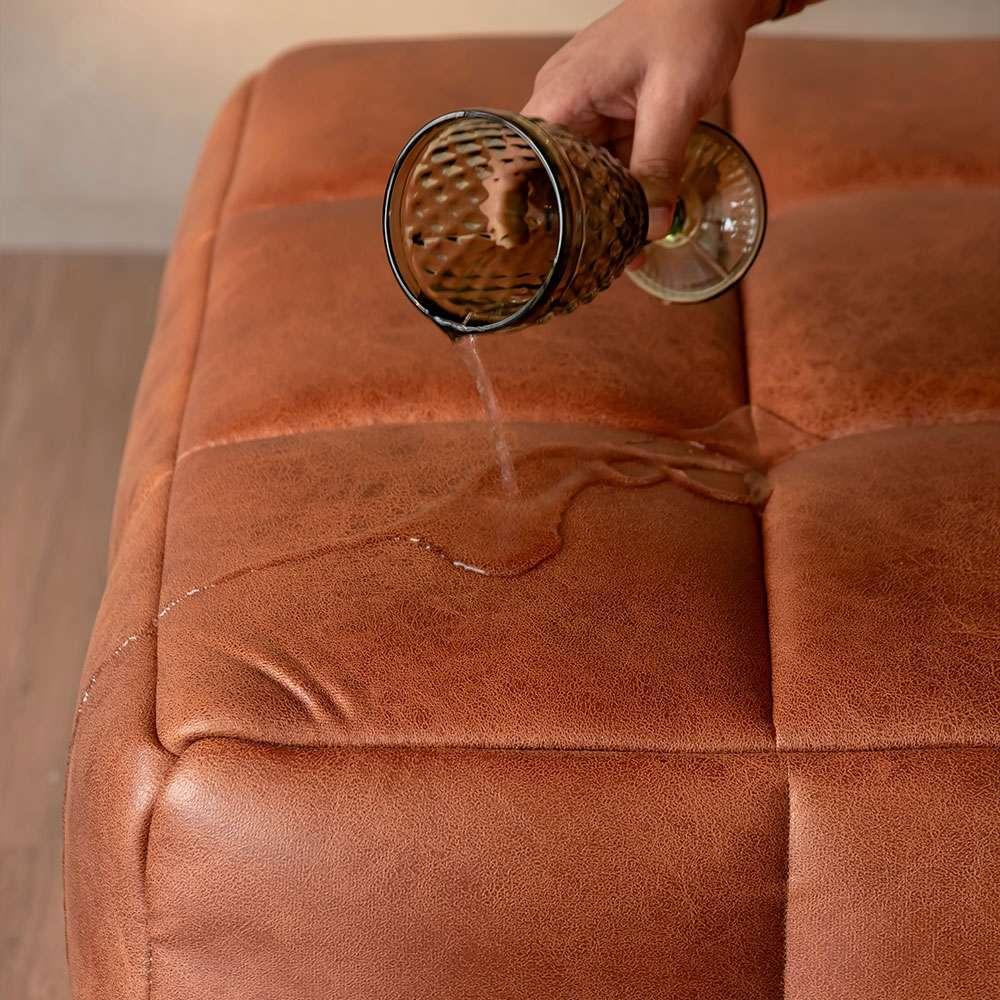 Sofá Guldi Popup com 2 Módulos Centrais Corino Caramelo - 10