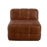 Sofá Guldi Popup com 2 Módulos Centrais Corino Caramelo - 5