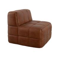 Sofá Guldi Popup com 2 Módulos Centrais Corino Caramelo - 8