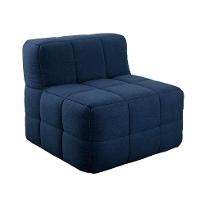 Sofá Guldi Popup com 2 Módulos Canto Central e Puff Linho Azul - 8