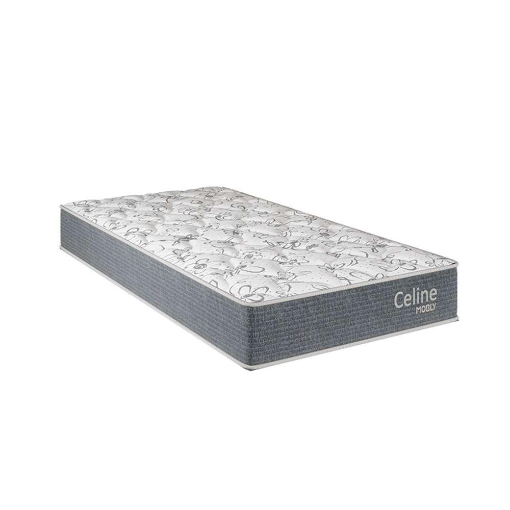 Cama Box com Colchão Solteiro Celine Molas Ensacadas (62x88x188) Cinza - 4