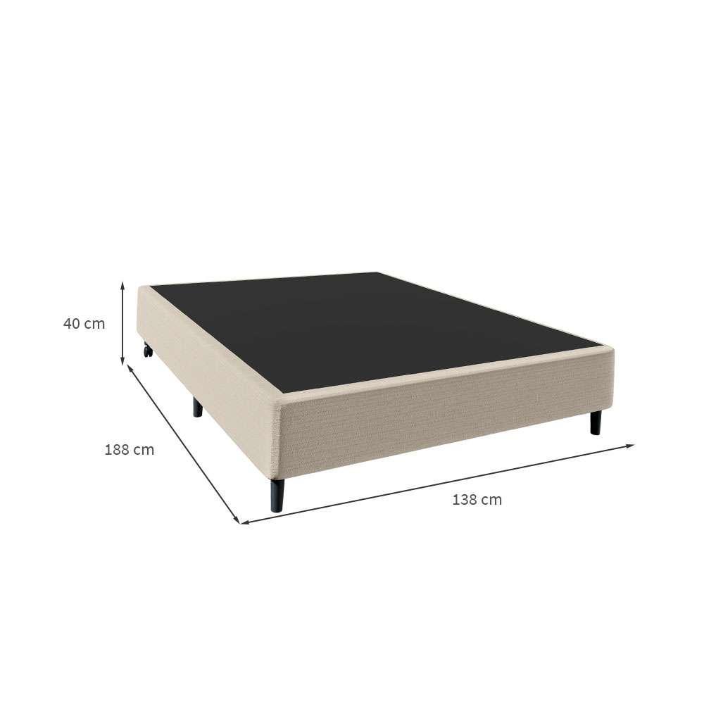 Base para Cama Box Casal Stella (40x138x188) Bege - 3