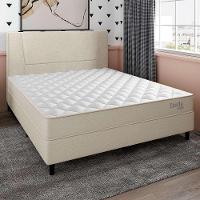 Cama Box com Colchão Casal Stella Molas Ensacadas (60x138x188) Bege - 2