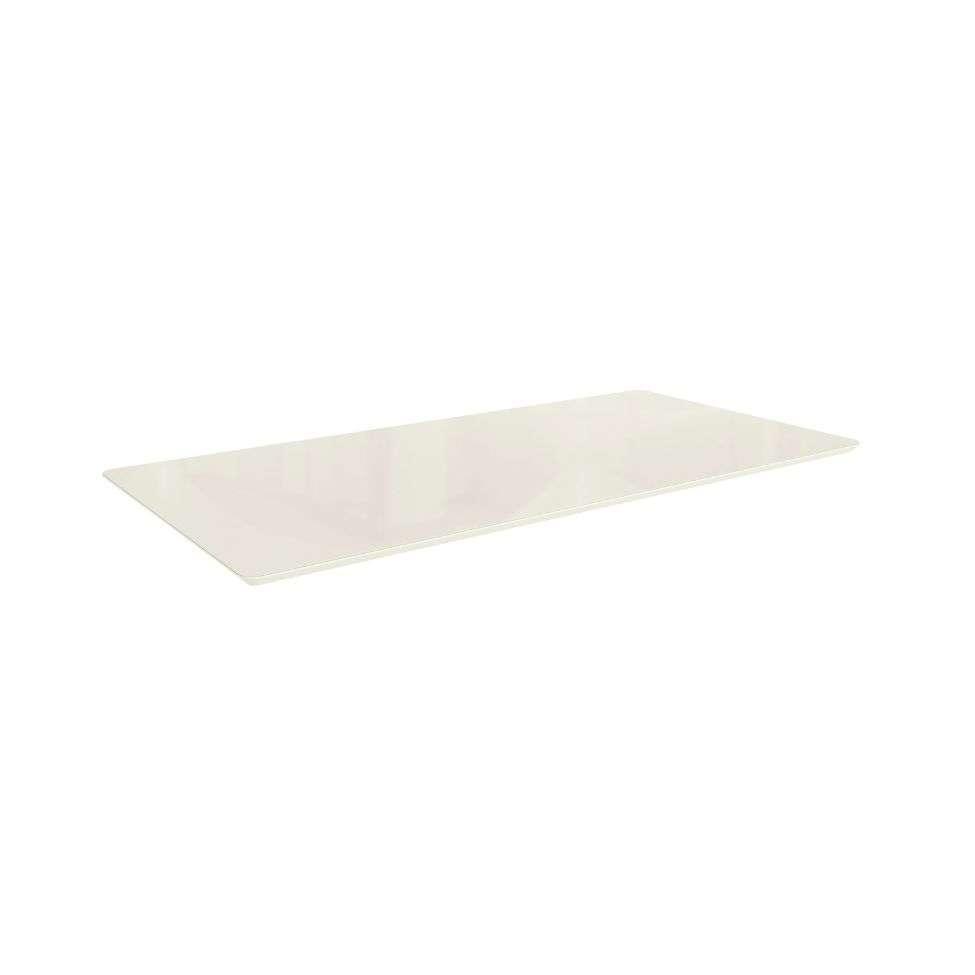 Tampo Retangular para Mesa de Jantar com Vidro Petúnia Off White 180 cm - 1