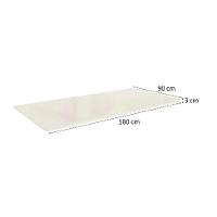 Tampo Retangular para Mesa de Jantar com Vidro Petúnia Off White 180 cm - 3