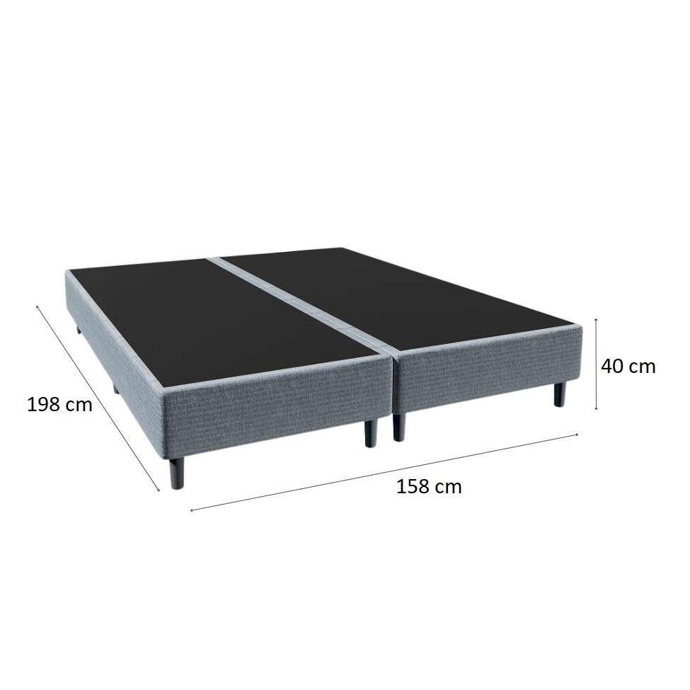 Base para Cama Box Queen Celine (40x158x198) Cinza - 3