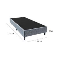 Base para Cama Box Solteiro Celine (40x88x188) Cinza - 3