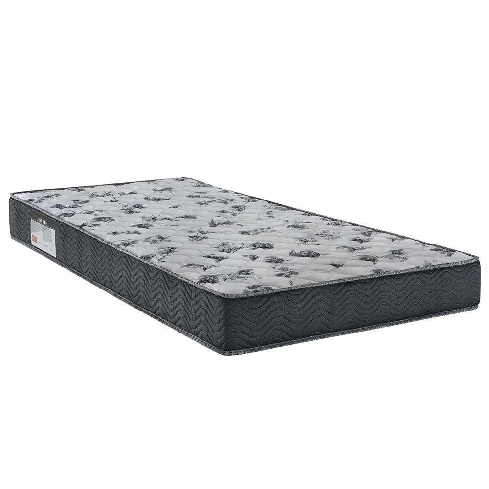 Cama Box Camurça I com Colchão Solteiro Espuma D33 Iso (18x88x188) Cinza e Grafite - 2
