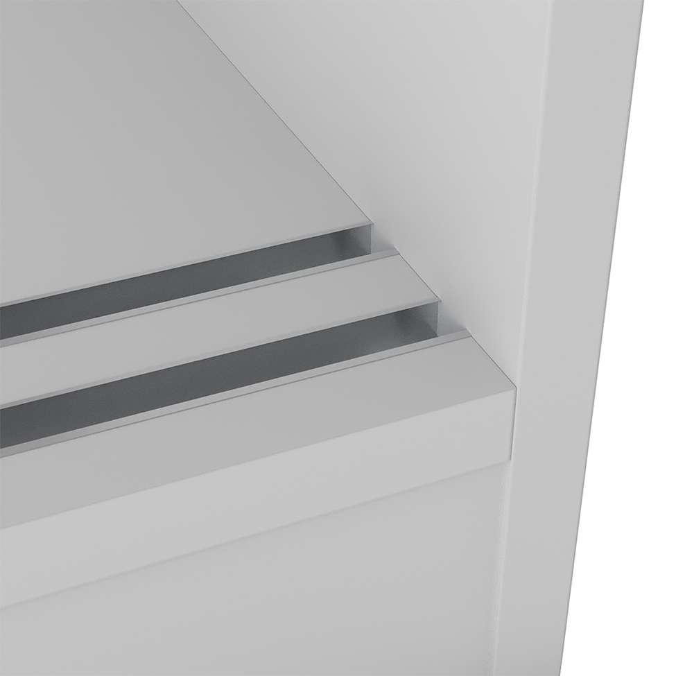 Guarda-Roupa Casal com Espelho Paris 3 PT 2 GV Branco - 6