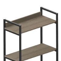 Estante Industrial UrbnFlex Preta e Mel 190 cm - 4