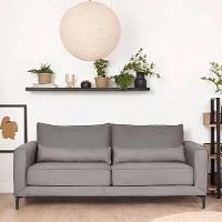 Sofá 3 Lugares Versatti Suede Cinza 210 cm - 1