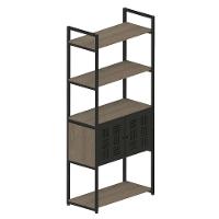 Estante Industrial UrbnFlex 2 PT Preta e Mel 152 cm - 2