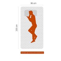 Cama Box com Colchão Solteirão Howie Espuma D28 (17x96x203) Branco e Cinza - 9