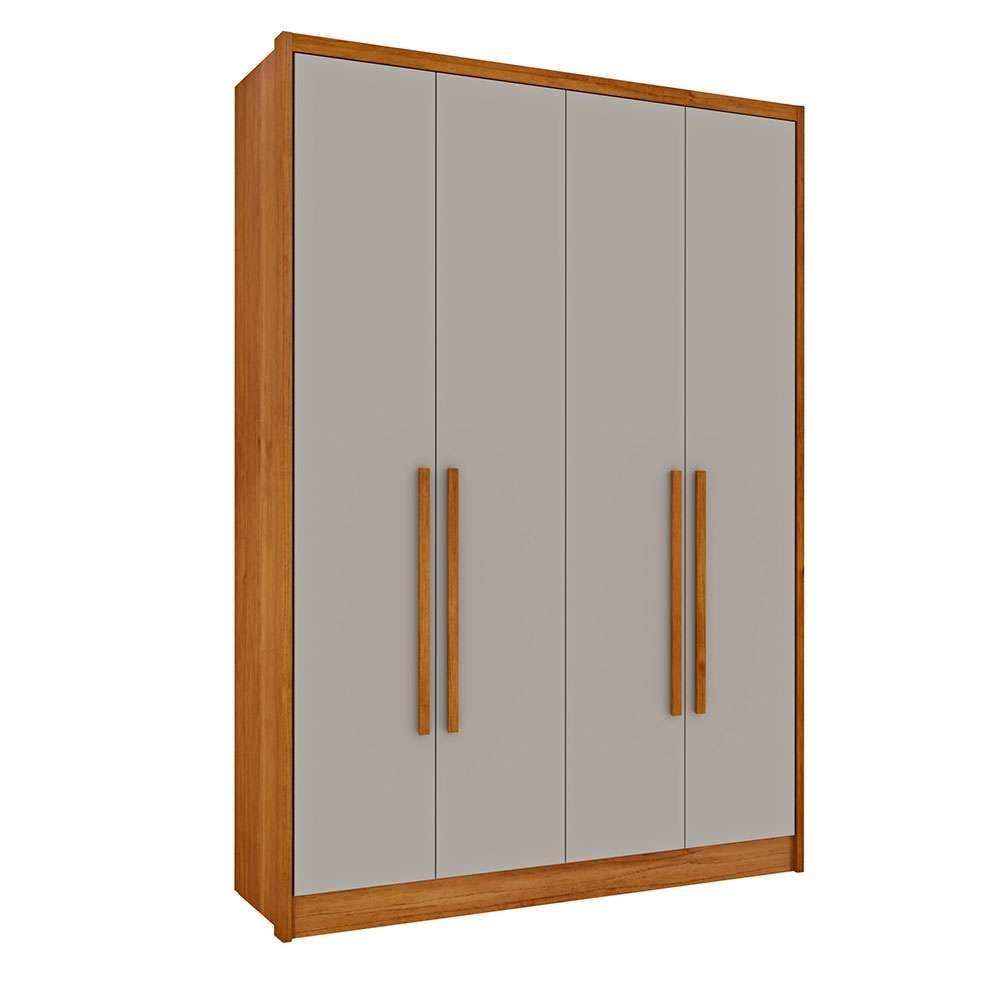 Guarda-Roupa Solteiro Max 4 PT 2 GV Cinamomo e Off White - 1