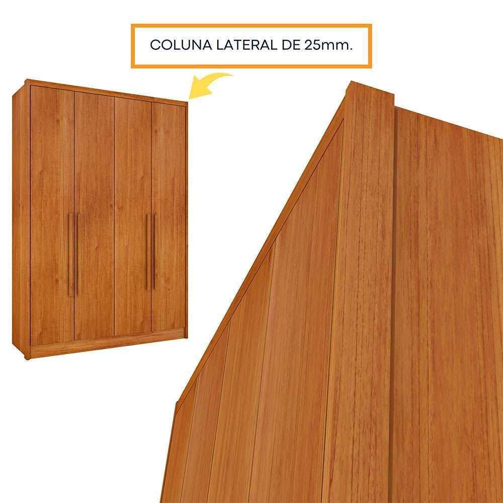Guarda-Roupa Solteiro Max 4 PT 2 GV Cinamomo - 8