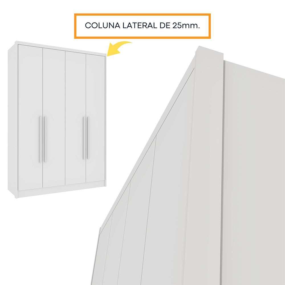 Guarda-Roupa Solteiro Max 4 PT 2 GV Neve - 9