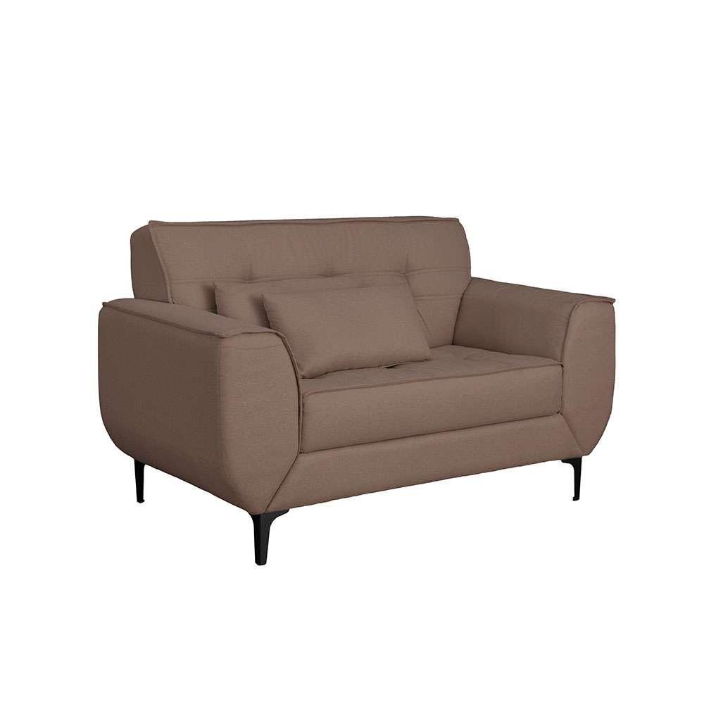 Sofá 2 Lugares Piacenza Linho Marrom 152 cm - 2