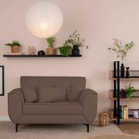 Sofá 2 Lugares Piacenza Linho Marrom 152 cm - 1