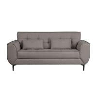 Sofá 3 Lugares Piacenza Linho Cinza 202 cm - 4