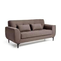 Sofá 3 Lugares Piacenza Suede Marrom 202 cm - 2