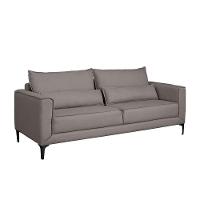 Sofá 3 Lugares Versatti Linho Cinza 210 cm - 2