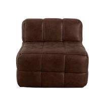 Sofá Guldi Popup com  Módulo Canto Central e Puff Corino Café - 9