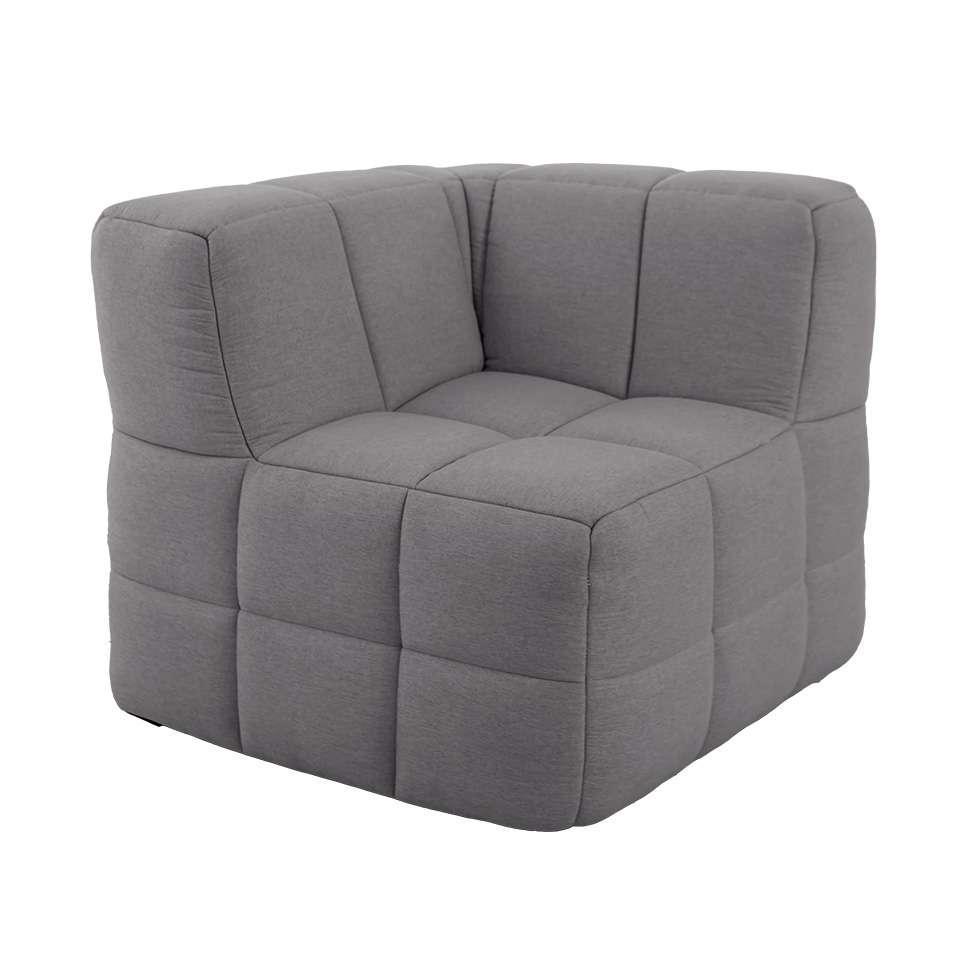 Sofá Guldi Popup com Módulo Canto Central e Puff Linho Cinza - 5