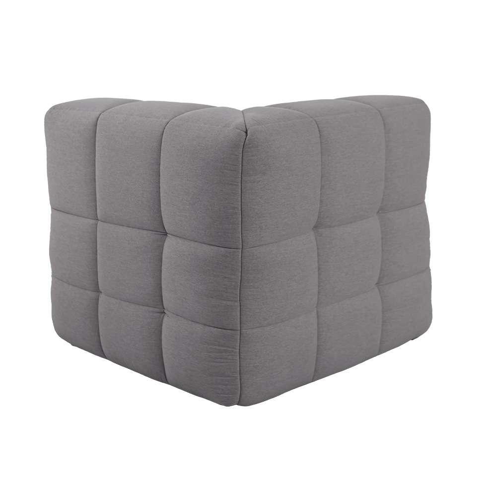 Sofá Guldi Popup com Módulo Canto Central e Puff Linho Cinza - 7