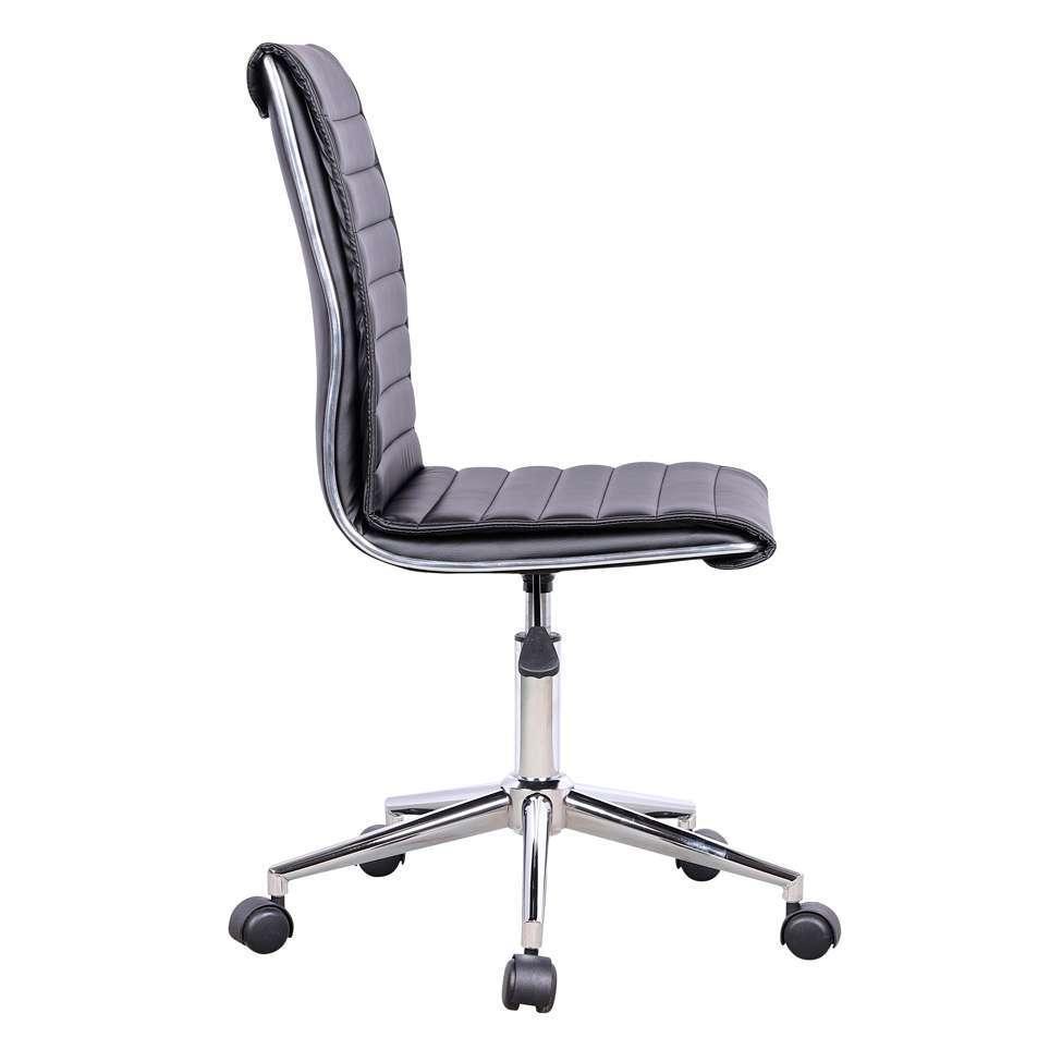 Conjunto de Mesa Munique Carvalho 150 cm com Cadeira de Escritório Secretária Giratória Marilyn Preta - 2