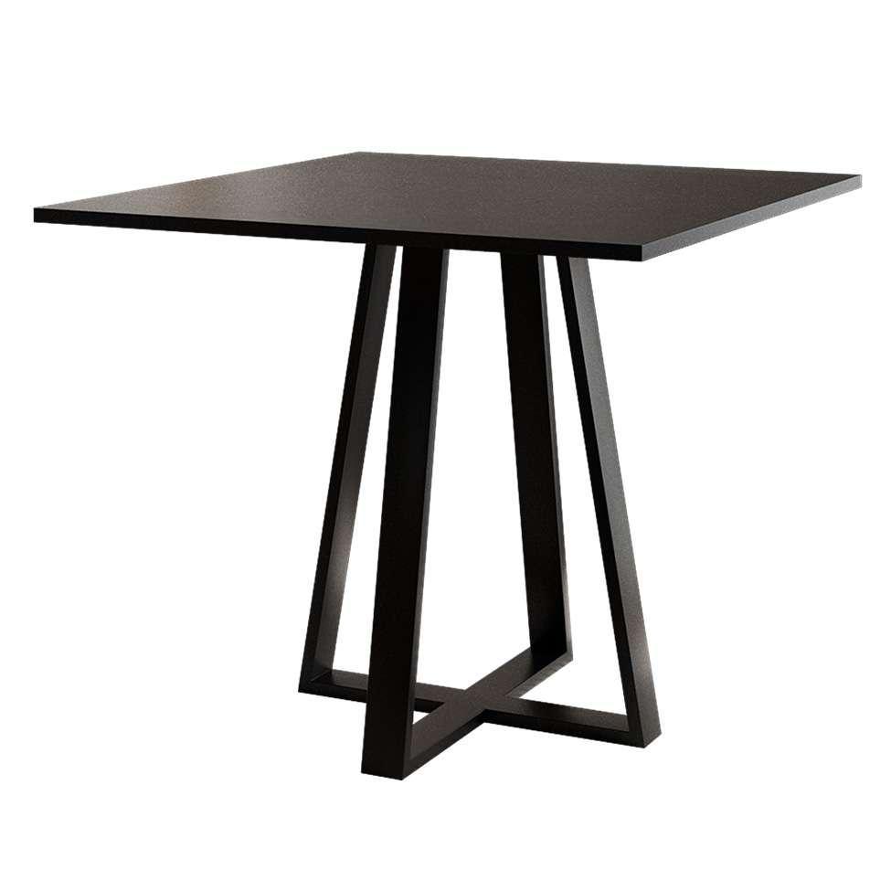 Conjunto de Mesa de Jantar com 4 Cadeiras Mônaco Veludo Bege e Preto - 4