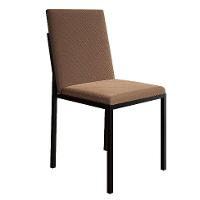 Conjunto de Mesa de Jantar com Tampo Imbuia e 4 Cadeiras Mônaco Veludo Marrom e Preto - 5