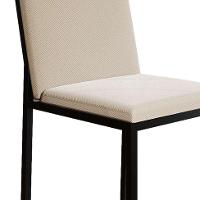 Conjunto de Mesa de Jantar com Tampo Imbuia e 4 Cadeiras Mônaco Veludo Bege e Preto - 8