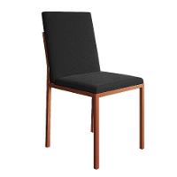 Conjunto de Mesa de Jantar com Tampo Branco e 4 Cadeiras Mônaco Veludo Preto e Cobre - 5