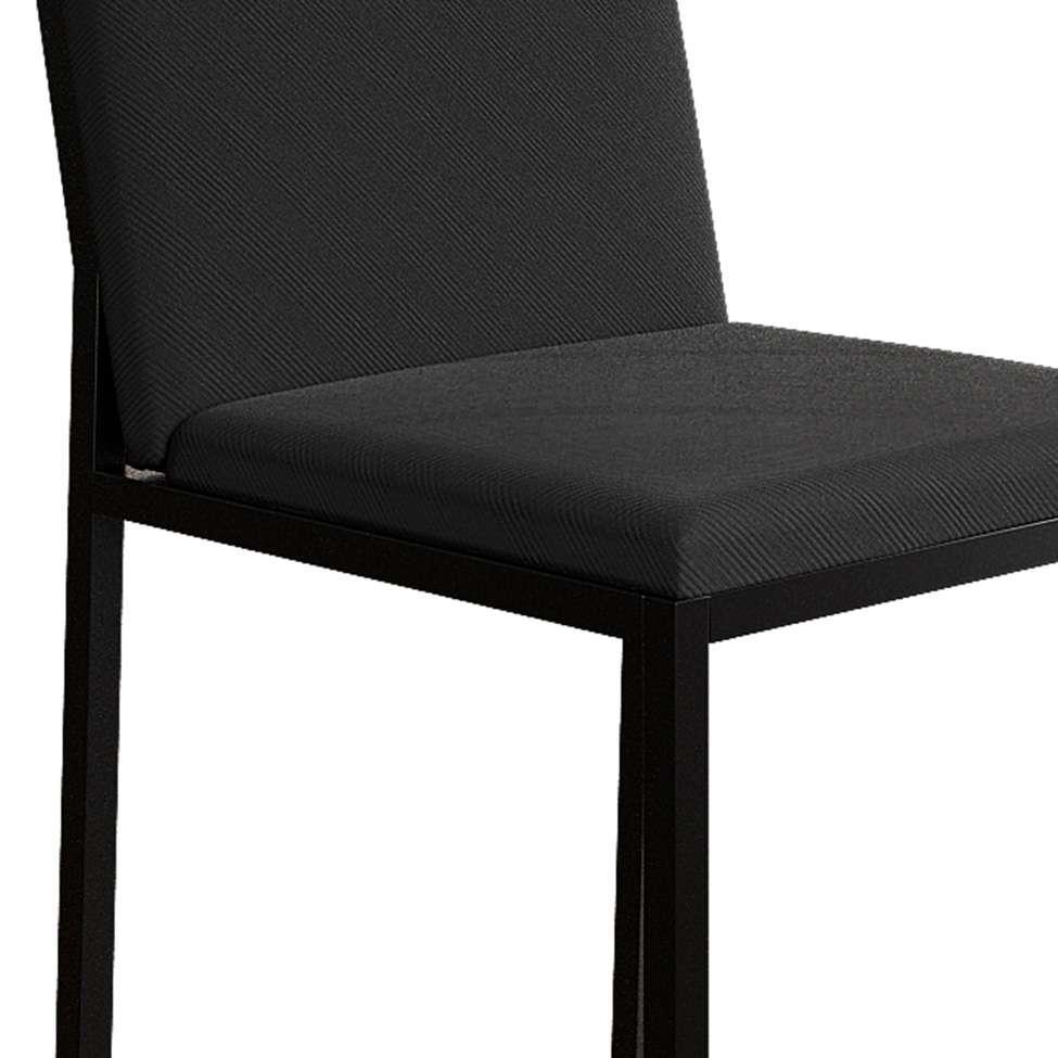 Conjunto de Mesa de Jantar com Tampo Imbuia e 4 Cadeiras Mônaco Veludo Preto - 8