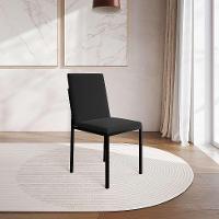 Conjunto de Mesa de Jantar com Tampo Imbuia e 4 Cadeiras Mônaco Veludo Preto - 7