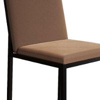 Conjunto de Mesa de Jantar com 4 Cadeiras Mônaco Veludo Marrom e Preto - 8